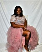 Oyemwen Mauve Hi Slit Sequins Skirt Set Review