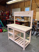 Angela Marie Made DIY Potting Bench Build Plans Review