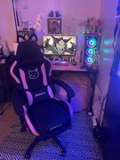 DOWINX GAMING CHAIR Dowinx Cute Cat Ear Gaming Chair Ergonomic, Comfortable, with Massage Lumbar Support, Footrest, and Headrest - Black, 290lbs Capacity Review