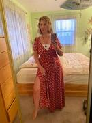 Natural Life Sophia Wrap Dress|Red Ditsy Floral Review
