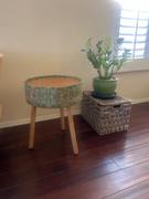 Natural Life Fabric Wrapped Side Table - Teal Review