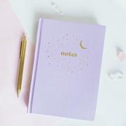The Sun & My Soul Constellation Stars and Moon Lined Notebook - Lilac Review