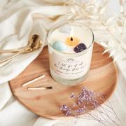 The Sun & My Soul Calm Affirmation Crystal Candle - Citrus, Bergamot, Jasmine Review