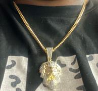 The GUU Shop 23mm Gold-Plated Micro-inlay Zircon # Lion Head # Rapper Chain Review