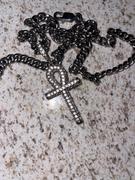 The GUU Shop Iced 18K Yellow Gold-Plated  Iced  AAA CZ 18mm  Ankh Gold-Plated And Silver Pendant & Cuban Link Chain Review