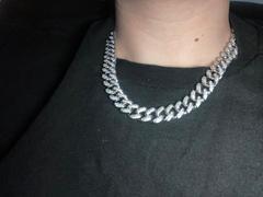 The GUU Shop New Flip buckle Iced Cuban Link Chain Silver Review