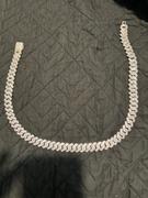 The GUU Shop 18K White/Gold-Plated Seamless Rhombic Iced Cuban Chain Review
