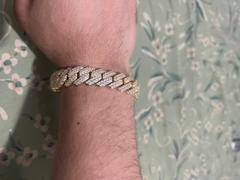 The GUU Shop 14mm Iced Prong Cuban Bracelet In 18k Gold Review