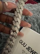 The GUU Shop Iced Cuban Link Bracelet (19mm) in White Gold Review