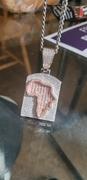 The GUU Shop Africa Map Shape Two Layer Baguette Iced Necklace Review