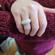 The GUU Shop 925S & VVS Moissanite Layered Diamond Ring White Gold Review