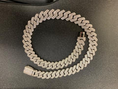 The GUU Shop 18K White/Gold-Plated Seamless Rhombic Iced Cuban Chain Review