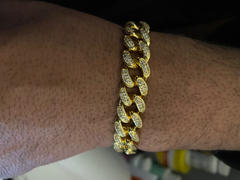 The GUU Shop 13MM 18K Gold-Plated Classic Miami Cuban Link Bracelet Review