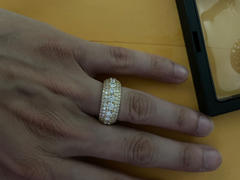 The GUU Shop 925S & VVS Moissanite Layered Diamond Ring White Gold Review