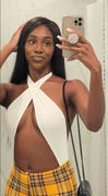My Outfit Online Penelope Low Cut One Piece Swimsuit  - White Review