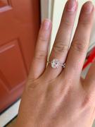 Tiger Gems 1.5 ctw Oval Halo Ring - Rose GP, 30% Final Sale Review
