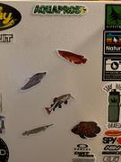 AQUAPROS 5 Pack MONSTER Fish Stickers/Magnets/Clings Review