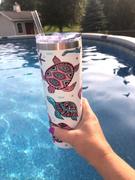 50 Strong Pastel Sea Turtles Stainless Steel Skinny Tumbler with Straw Lid (20oz.) Review