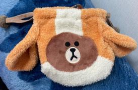 LINE FRIENDS COLLECTION STORE BROWN & FRIENDS PUPPY BROWN STRING POUCH ORANGE Review