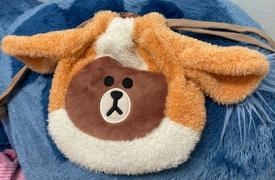 LINE FRIENDS COLLECTION STORE BROWN & FRIENDS PUPPY BROWN STRING POUCH ORANGE Review