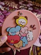 LINE FRIENDS COLLECTION STORE BT21 minini PINK SILICON HAND MIRROR Review