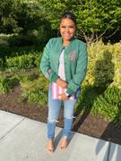 Sorority Hills Oh So Pretty Girl Green Bomber Jacket Review