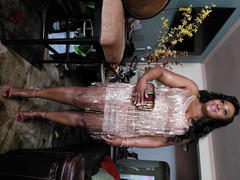 Emprada Avelyn Rose Gold Sequin Fringe Dress Review