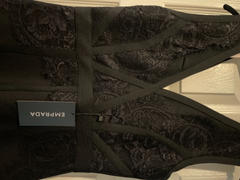 Emprada Tavia Black V Neck Lace Bandage Midi Dress Review