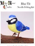 MillyRose Crafts Blue Tit Needle felting Kit - beginners bird needle felting kit Review