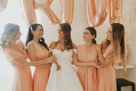 InfinityDress.com Peach Coral Multiway Infinity Dress Review
