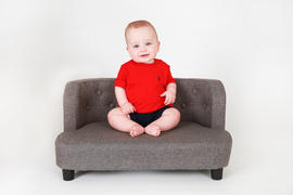 Newborn Studio Props Mini Sofa - Model 10 - Twotone Charcoal Review