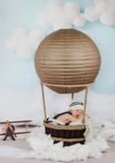 Newborn Studio Props Hot Air Balloon Basket AND 6 Balloons Review