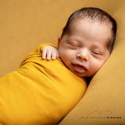 Newborn Studio Props Bean Bag Fabric - Smooth - Mustard Review
