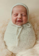 Newborn Studio Props SET Smooth Mohair Bonnet and Wrap - Ivory Review