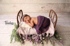 Newborn Studio Props Linen Blanket - Light Lilac Review