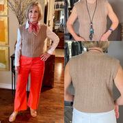 Who What Wear Collection Knox Sweater-Vest ~ Brown Review