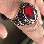 silverbazaaristanbul Multi Red Ruby Stones Handmade 925 Sterling Silver Mens Ring Review