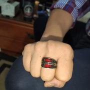 silverbazaaristanbul Handmade 925 Sterling Silver Onyx and Ruby Stones Mens Ring Review