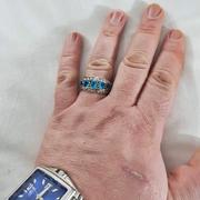 silverbazaaristanbul Elegant Multi Aquamarine Stone 925 Sterling Silver Mens Ring Review