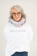 BK Books Sweatshirt - People don't die like they do in the movies... Review