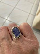 Discovered Rough Row Tanzanite Ring, Violet Blue Ring, Semi Precious Gemstone Ring, Bezel Ring, Solid 925 Sterling Silver Jewelry,Nickel Free, Handmade Jewelry Review