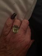 Discovered Green Amethyst Cushion Cut Silver Ring Review