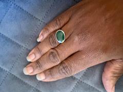 Discovered Natural Emerald Gemstone Ring, Oval Faceted Emerald Ring, 925 Sterling Silver Ring, Emerald Jewelry, Nickel Free Review