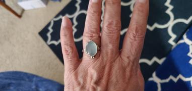 Discovered Natural Aquamarine Gemstone Aquamarine Cabochon Ring, Sterling Silver Ring, Aquamarine Jewelry, Nickel Free Review