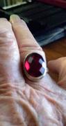 Discovered Oval Cut Red Almandine Garnet Quartz Gemstone 925 Sterling Silver Ring, Fashion Handmade Jewelry, Gift Ring, Almandine Garnet Quartz, Nickel Free Ring, Handcrafted Ring Review