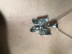 Discovered Butterfly charm -Sterling silver pendant- Pretty silver pendant Review