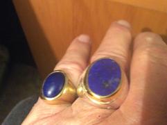 Discovered Lapis Lazuli Men's Two Tone Solid 925 Silver Ring, Handcrafted Engagement Jewelry, Anniversary Gift Review