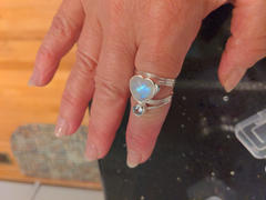 Discovered Natural Moonstone Heart 925 Sterling Silver Ring, Handcrafted Jewelry Review