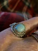 Discovered Natural Larimar Gemstone Solid 925 Sterling Silver Ring,  Handcrafted Jewelry Review