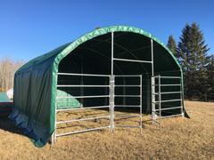 TMG Industrial TMG-ST2020L 20' x 20' Single Truss Livestock Corral Shelter w/ 17oz PVC Cover Review